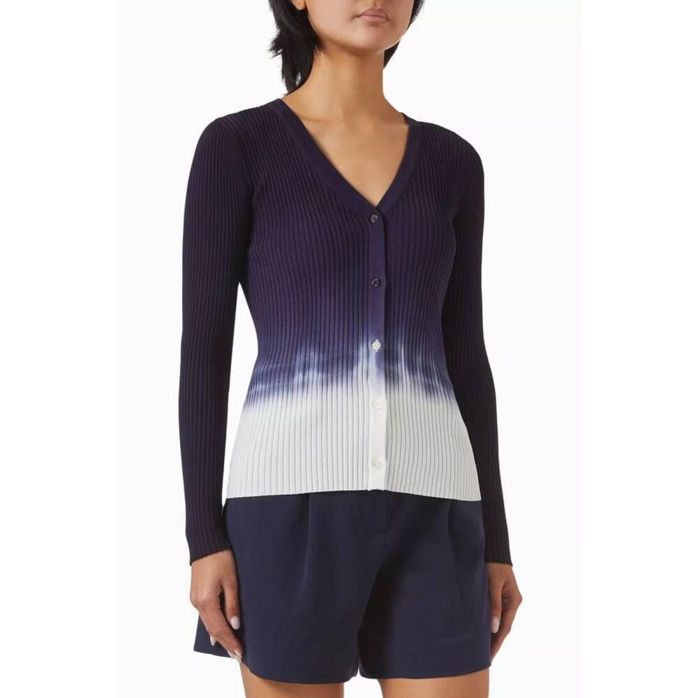 *NWOT* STAUD Ombre Ribbed V-Neck Cardigan